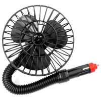 Gosear DC 12V 15W Car Wireless Flexible Arm Fan Car Automobile Vehicle Air Cooler Cooling Fan with Switch and Cigarette Lighter Plug Black - B01GDLF8SI